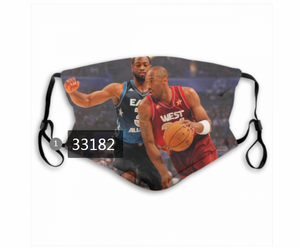 2021 NBA Los Angeles Lakers #24 kobe bryant 33182 Dust mask with filter->nba dust mask->Sports Accessory